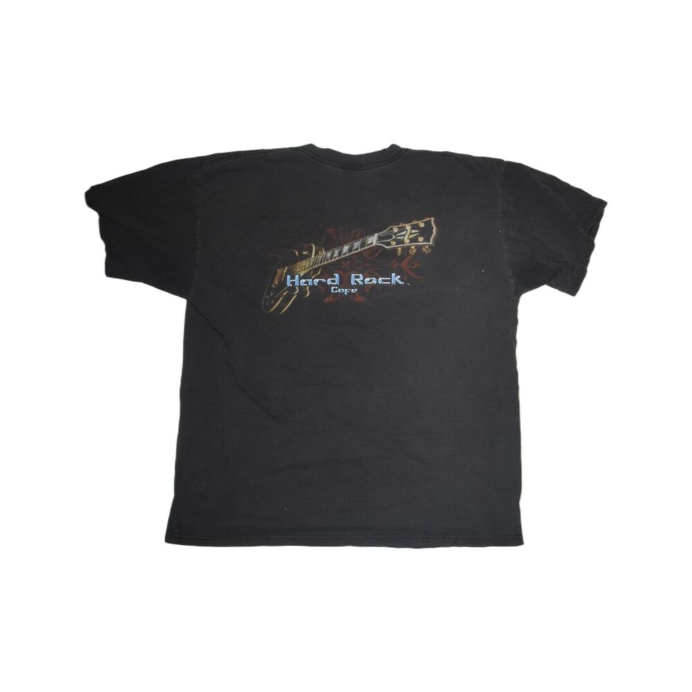 Vintage Hard Rock Cafe Dallas Electric Guitar Back Graphic T-Shirt - XL